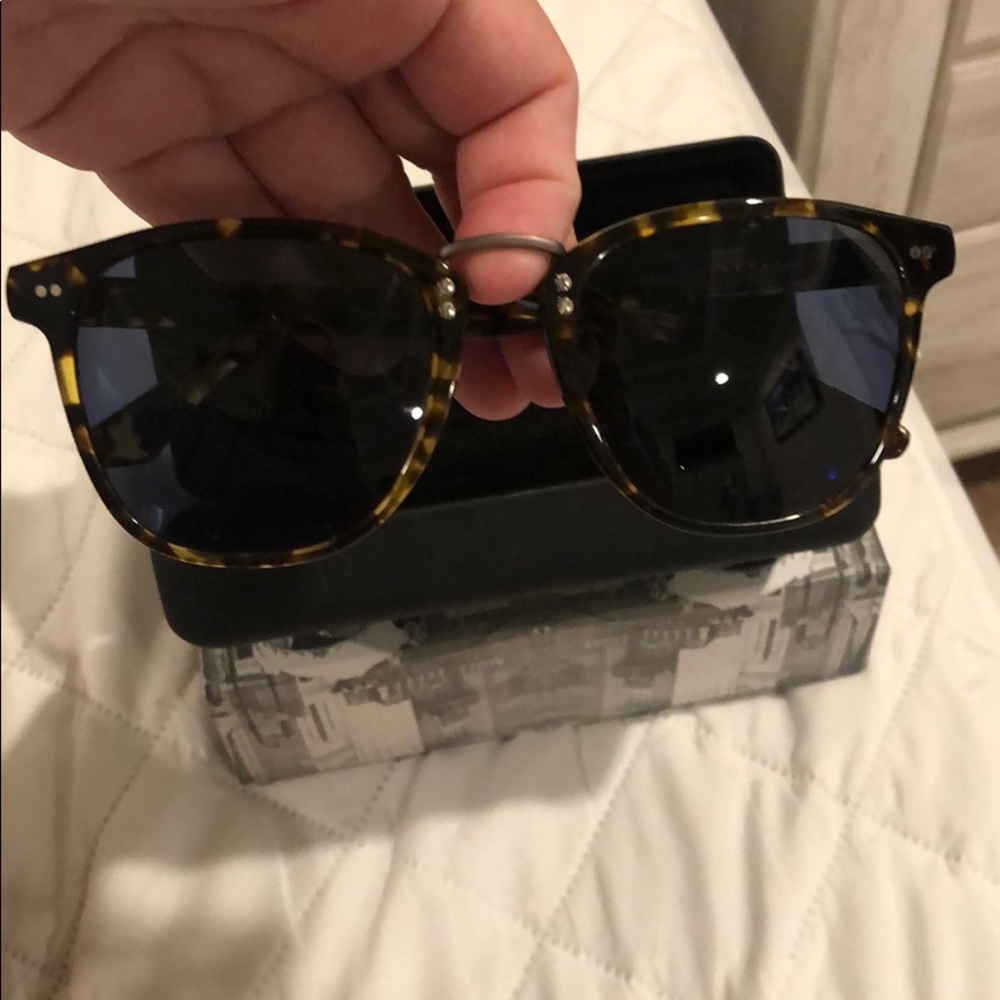Krewe Adams Frame Polarized Sunglasses Tortoise